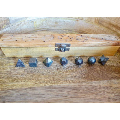 Juego de geometría sagrada de 7 chakras Juego de 7 piezas