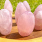 Buy Rose Quartz Freeform- Freestanding Pink Stone at Magic Crystals. Natural rose quartz Gemstone for LOVE, BALANCE, PROTECTION. Rose quartz is often called the "Love Stone." The stone brings emotional, physical, and psychological harmony. Pink stone specimen.