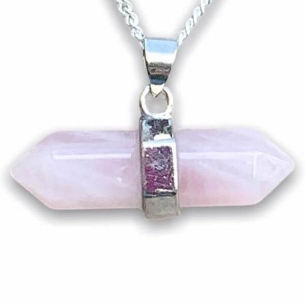 Looking for Unique Rose Quartz jewelry? Find Rose Quartz Necklace - Pink Rose Quartz Crystal Pendant - Horizontal Hexagonal Crystal Necklace - Pink Crystal Pendant - Healing Stone when you shop at Magic Crystals. Natural Rose Quartz Crystal Healing Pendant Necklace. Men's Rose Quartz pendant necklace. 