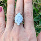 Howlite-Crystal-Ring. Natural Stone Ring at MagicCrystals.com by Magic Crystals