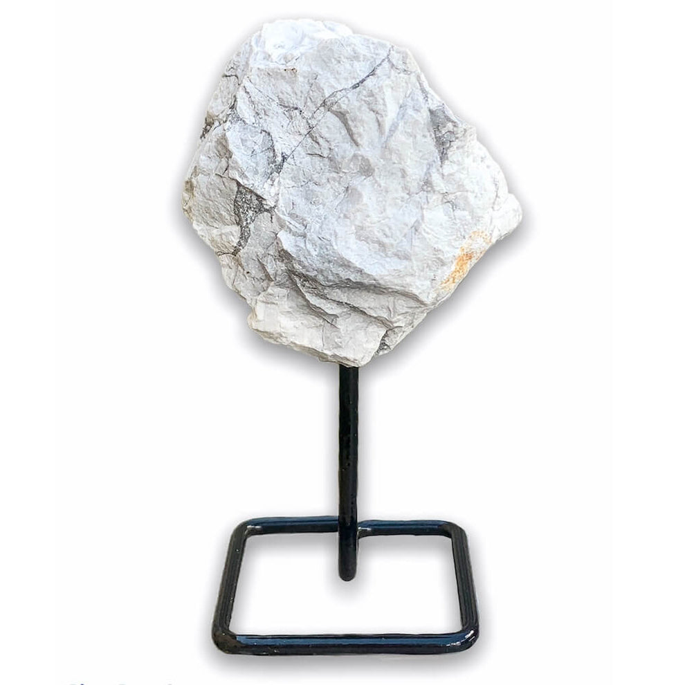 Rough Howlite Crystal on Stand for Calming & Decor | Magic Crystals
