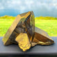 Shop for Imperial Gold Aura Quartz crystal cluster 272 gr, Healing Reiki energy blessed jewel for Solar Plexus and Heart chakras, Gold Aura Quartz, Melon Aura at Magic Crystals. Magiccrystals.com increases one’s self-worth and personal power by raising one’s vibrations to those of empowerment and joy.