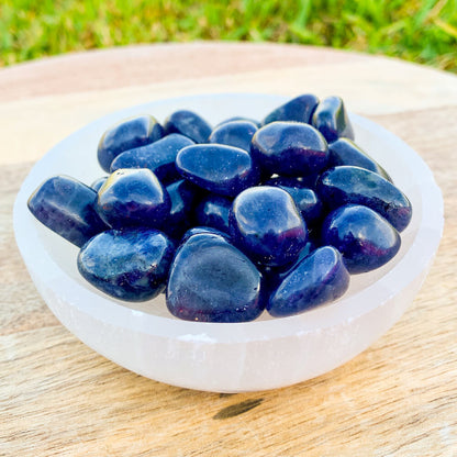 Buy Iolite Tumbled Stones, Iolite Polished Gemstone, Healing Stone, Bulk Crystals at Magic Crystals. Iolite is a motivational gemstone that helps you to organize your life path, achieve your goals and dreams through determination & focus, keeps you eager for success in life, and will help you to better manage your financial life.