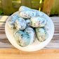 Buy Sesame Seed Stone - Kiwi Jasper Tumbled Gemstone | Bulk Crystals at Magic Crystals. Kiwi stone is a nurturing and soothing stone. FREE SHIPPING  Zodiac Stones Pouch, Star Sign tumbled stones, Zodiac Crystal Gift, Constellation Gift, Gift for Friends, Gift for sister, Gift for Crystals Lovers at Magic Crystals.