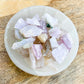 Buy Raw Purple Kunzite Gemstone chunks - Choose how many stones, Singles, or Bulk at Magic Crystals. Kunzite pieces are great stones for communication, love, healing, energy, energy blockage. FREE SHIPPING Crystal Gift, Constellation Gift, Gift for Friends, Gift for sister, Gift for Crystals Lovers at Magic Crystals.
