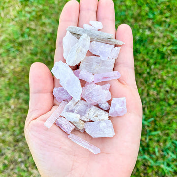 Raw Kunzite Stone for Love Emotional Healing Magic Crystals