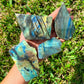 Looking for polished labradorite? Shop at Magic Crystals for Labradorite Stone Slab - Free Form Labradorite. Empathetic, supporting and glowing with soft, pretty color, this Labradorite palm stone is a wonderful crystal gift for someone you love. Our Palm Stones have a thumbprint indentation perfect for meditation, pocket stone, or worry stone.