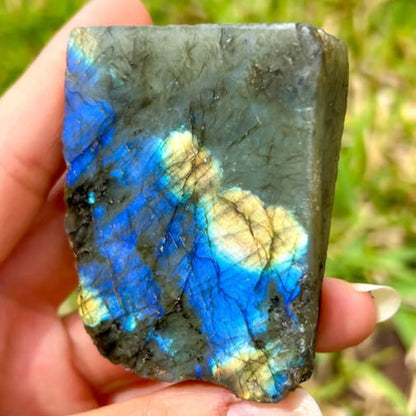 Looking for polished labradorite? Shop at Magic Crystals for Labradorite Stone Slab - Free Form Labradorite. Empathetic, supporting, and glowing with soft, pretty color, this Labradorite palm stone is a wonderful crystal gift for someone you love.
