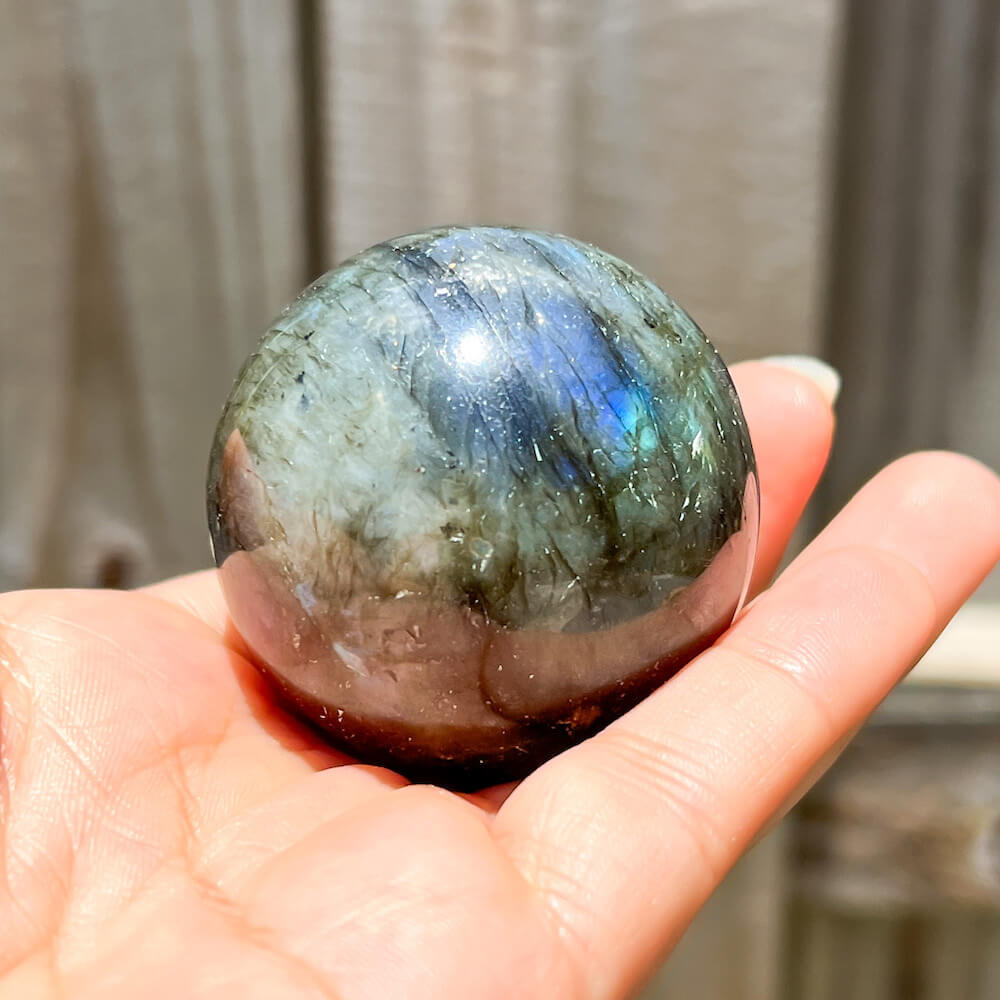 Looking for Natural Labradorite Sphere? Magic Crystals labradorite gemstones. Natural Labradorite Sphere - A, Labradorite Ball, Undrilled Labradorite Crystal Ball. Labradorite Healing Crystal. Empathetic, supporting, and glowing with soft, this Labradorite is a wonderful crystal gift for someone you love.