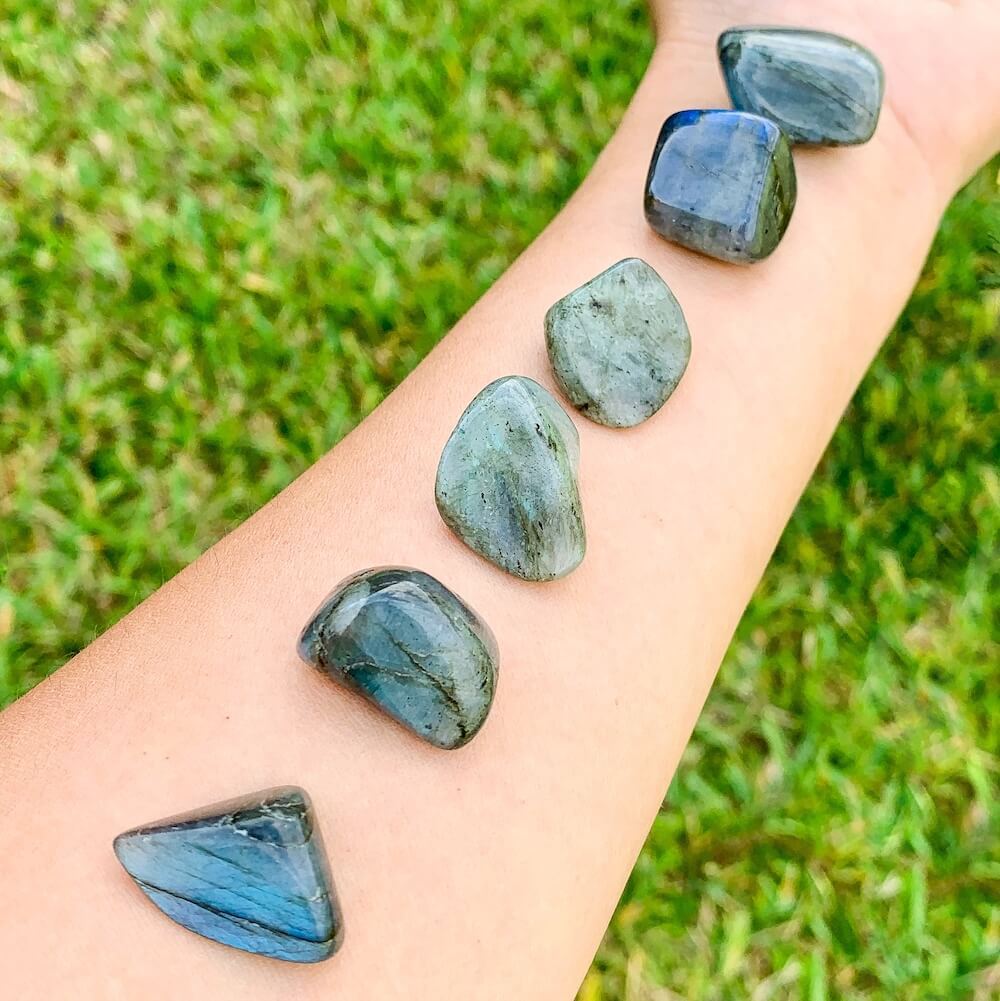 Buy Labradorite Tumbled Stones, Labradorite Polished Gemstones,  Bulk Crystals at Magic Crystals. Labradorite TUMBLED Madagascar, Tumbled Labradorite for Throat Chakra, Third Eye and Crown Chakra perfect Reiki and Energy Healing with Free Shipping Available. Labradorite Balances intellect and intuition.