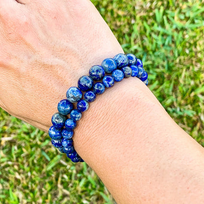 Looking for Lapis Lazuli Bead Bracelet - Lapis Lazuli Jewelry? Shop at Magic Crystals for Lapis Lazuli natural stone. Lapis Lazuli is said to help create and maintain a connection between the physical and celestial planes, creating a strong spiritual connection. FREE SHIPPING available.