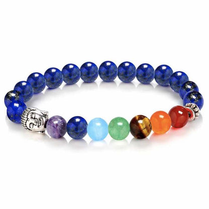 Shop for our Money and Wealth Bracelet, mixed with 7 Chakra Buddha Bracelet beads to align your mind and spirit with the energy of abundance. Money Bracelet, Good Luck Bracelet, Prosperity Wealth Abundance Bracelet, Aventurine, Amethyst, Lapis Lazuli, 8MM Beaded Bracelet, Gift for her. Wealth Bracelet for Prosperity.    Lapis-Lazuli--Bracelet