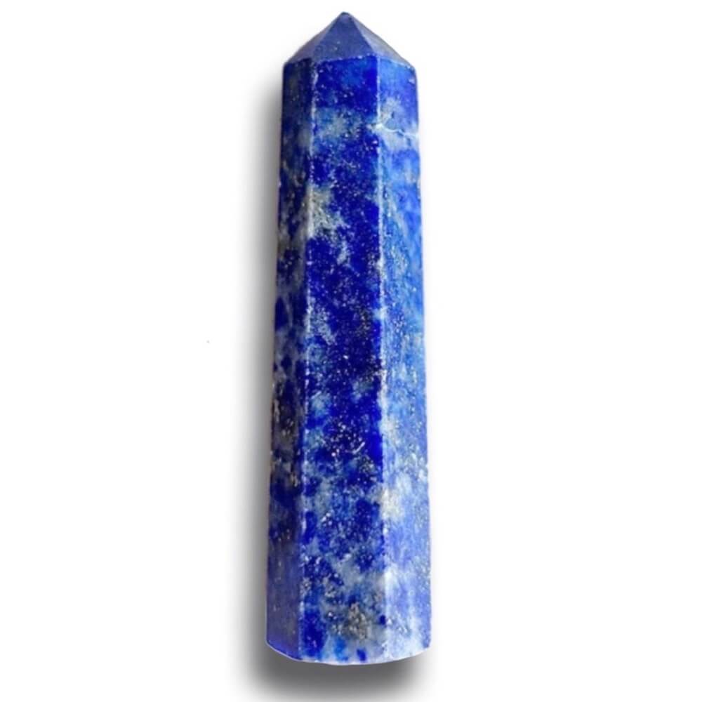 Gemstone Single Point Wand - Lapis Lazuli Point. Check out our Jewelry points, Healing Crystals, Bohemian Stones, Pointed Gemstone, Natural Stones, crystal tower, pointed stone, healing pencil stone. Single Terminated Gemstone Mix Crystal Pencil Point Stone, Obelisk Healing Crystals ,Mixed Points, Tower Pencil. Mini Crystal Towers.
