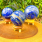 Buy Natural lapis lazuli sphere at Magic Crystals. Natural Lapis Lazuli Sphere - Throat & Third-Eye Chakra - Lapis Lazuli Stone for ORDER • FOCUS • COMMUNICATION. Carry lapis lazuli Stones with you and pull them out whenever you need to center yourself or bring your attention back into focus.    Lapis-Lazuli-Sphere