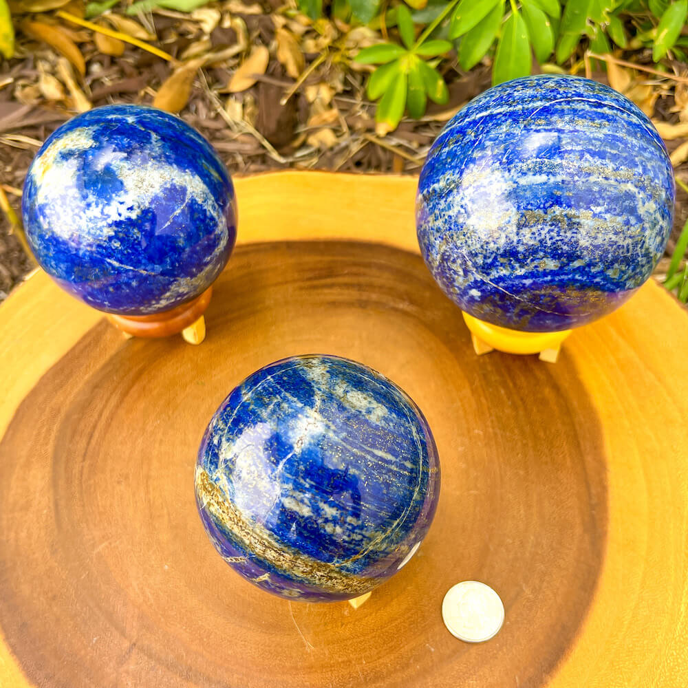 Buy Natural lapis lazuli sphere at Magic Crystals. Natural Lapis Lazuli Sphere - Throat & Third-Eye Chakra - Lapis Lazuli Stone for ORDER • FOCUS • COMMUNICATION. Carry lapis lazuli Stones with you and pull them out whenever you need to center yourself or bring your attention back into focus.    Lapis-Lazuli-Sphere