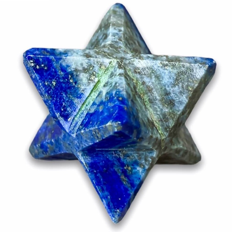    Lapis-Lazuli- Merkaba Crystal Protection Sacred Meditation Energy Generator. Gemstone Merkaba Star - Magic Crystals.