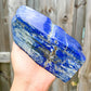 Large Lapis Lazuli Lazurite Polished from Afghanistan. Lapis Lazuli is a manifestation stone. Shop at Magic Crystals for Natural Lapis Lazuli Crystal, Lapis Lazuli Point Wand,  Lapis Lazuli tower, Generator Hexagonal Point (Reiki Healing Wand Point). We carry genuine Lapis Lazuli jewelry, and collector pieces.