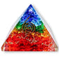 Pirámide de orgón de piedra de turmalina negra