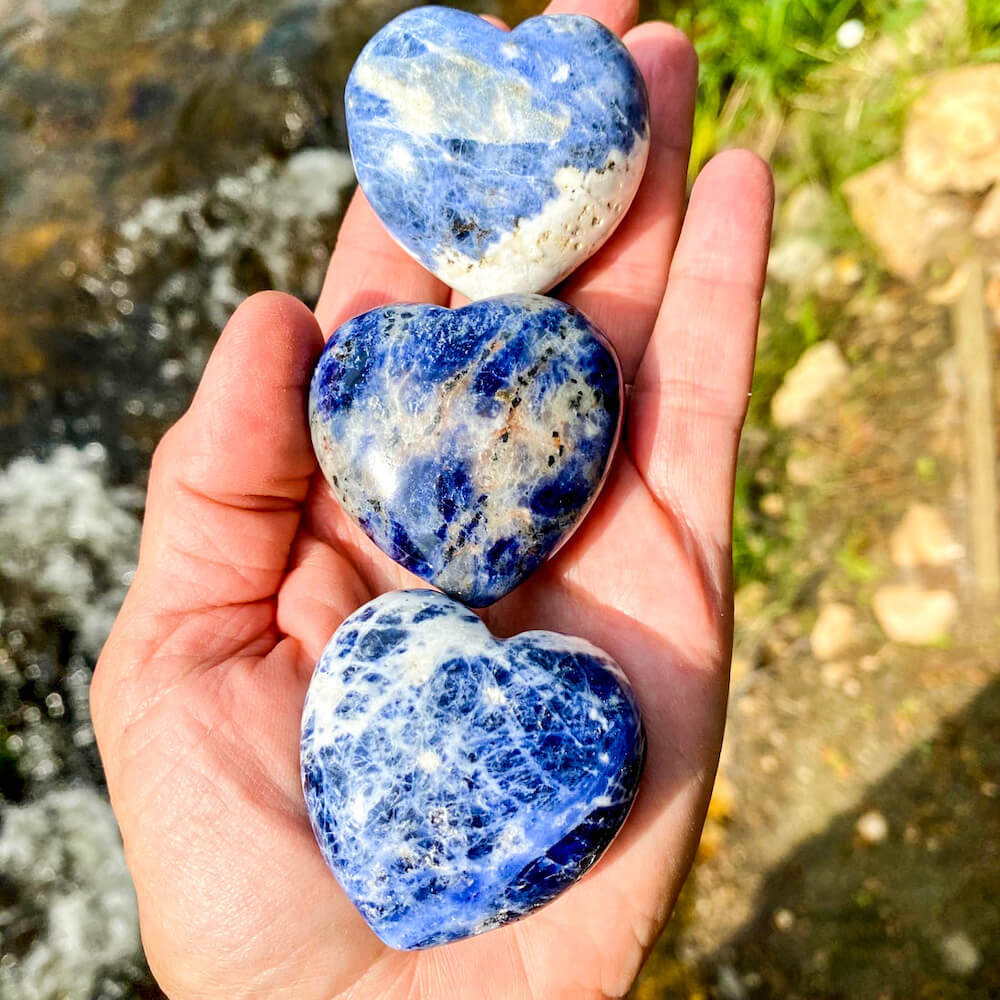Sodalite Gemstone Crystal Heart
