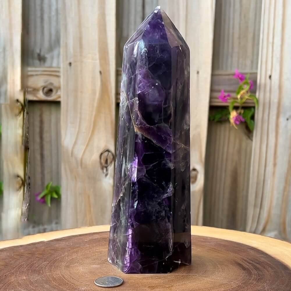 Looking for Large Natural Multicolor Fluorite Obelisk - Fluorite Towers? Shop at Magic Crystals for Fluorite Polished Point, Fluorite Stone, Purple Fluorite Point, Stone Point, Crystal Point, Fluorite Tower, Power Point. Natural Fluorite Gemstone for INTUITION. Magiccrystals.com offers the best quality gemstones.