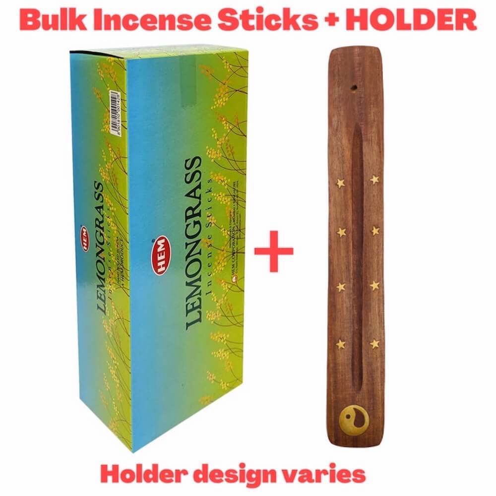 Shop for HEM Lemongrass Incense Sticks Natural Fragrance - Incienso Lemongrass at Magic Crystals. Free Shipping Available. 6 tubes of 20 sticks, 120 sticks total. Quality Incense. Hem is known throughout the world for producing traditional incense made from quality woods, flowers, resins, and essential oils.