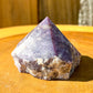 Lepidolite-Power-Point. Looking for a Polished Point - Stone Points - Crystal Points - Power Point - Crystal Point Large - Crystal Point Tower - Stone Point? MagicCrystals.com has a wide variety of crystal points to power you grid!. These are used as an Alter Crystal Tower.  Magic Crystals offers free shipping! Crystal Grid Point
