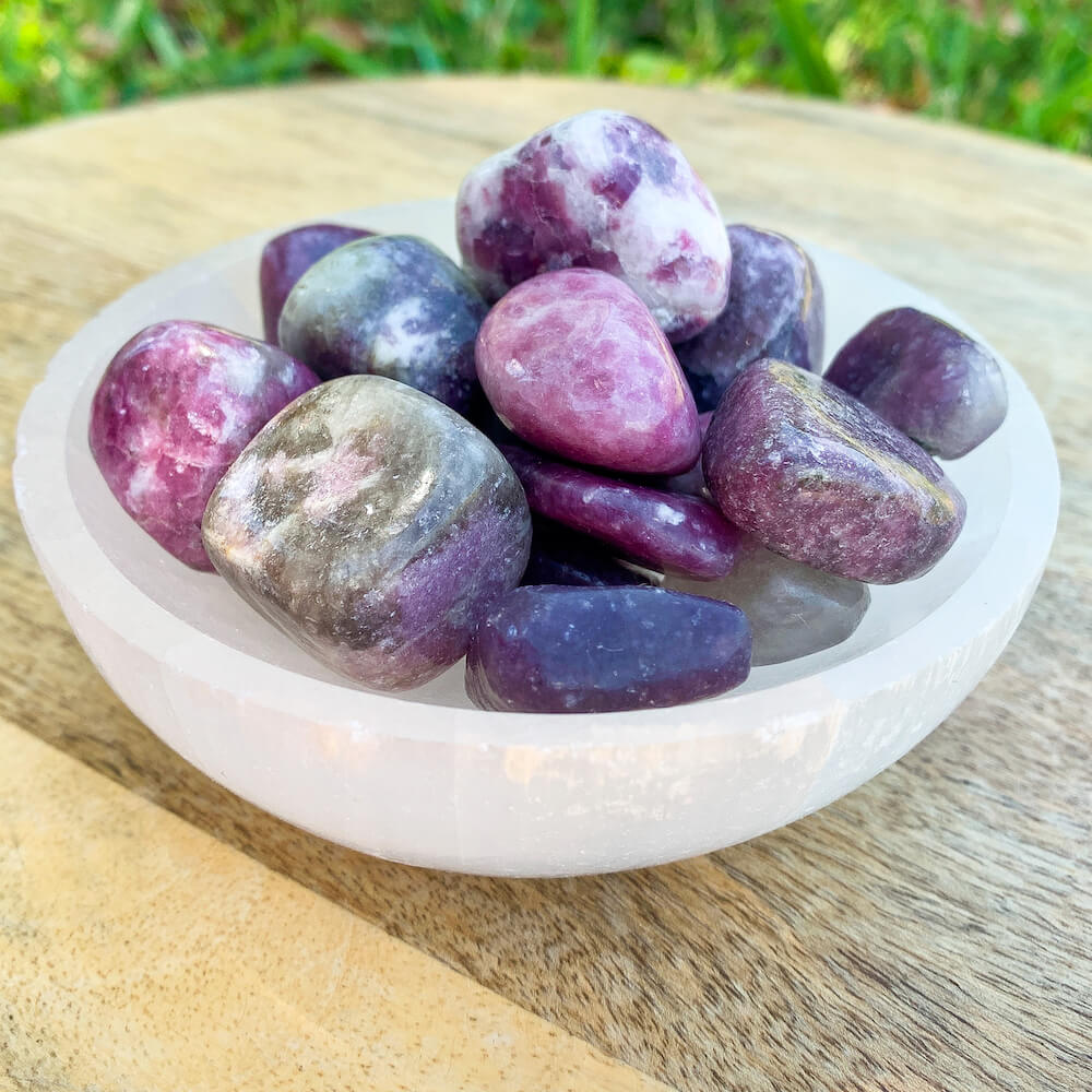 Shop for Lepidolite TUMBLED MEDIUM, Tumbled Lepidolite Brazil, Third Eye Stone and Crown Chakra Crystal. Healing Crystals Healing Stones at Magic Crystals . Empathetic, supporting and glowing with soft, pretty color, this Lepidolite stone is a wonderful crystal gift for someone you love.