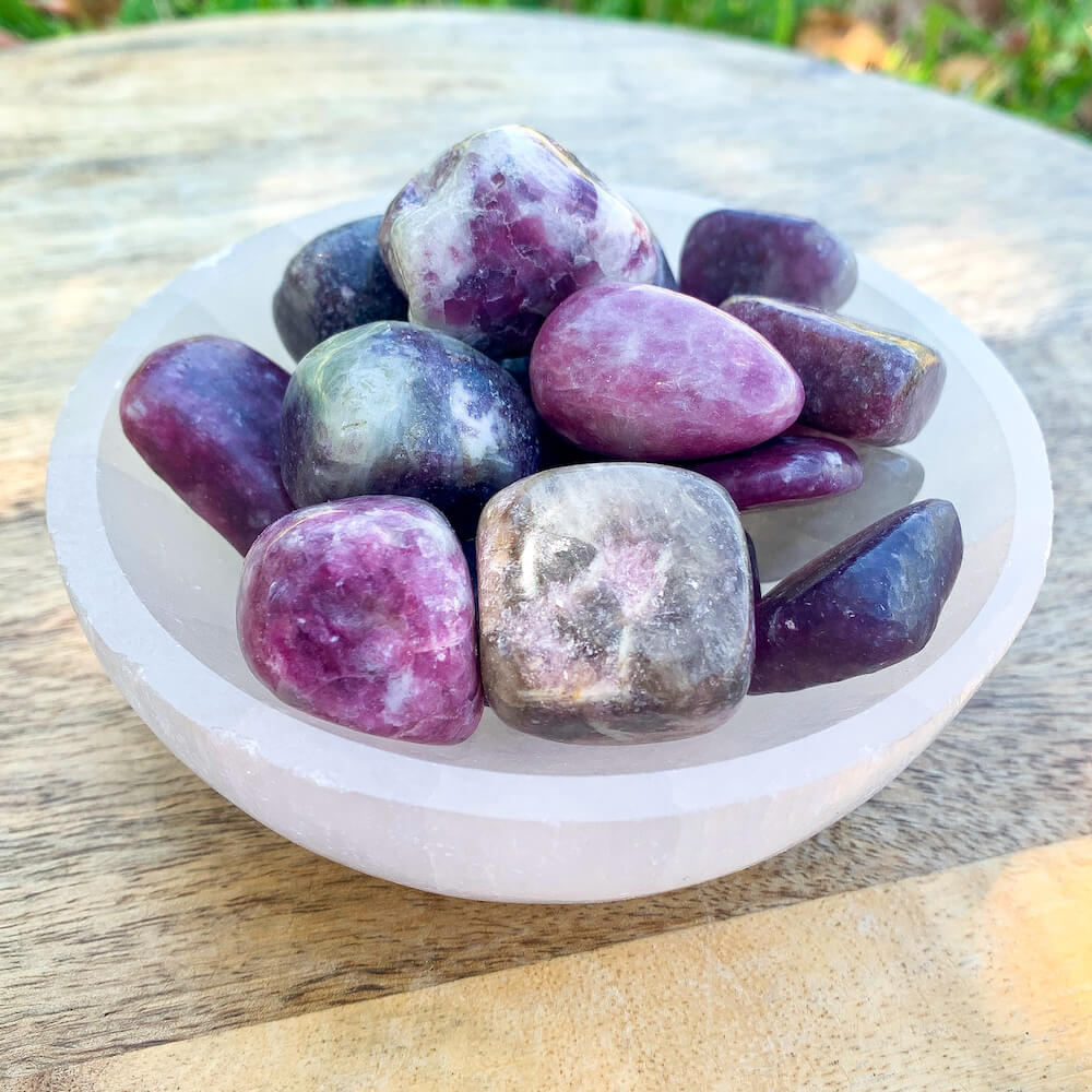 Shop for Lepidolite TUMBLED MEDIUM, Tumbled Lepidolite Brazil, Third Eye Stone and Crown Chakra Crystal. Healing Crystals Healing Stones at Magic Crystals . Empathetic, supporting and glowing with soft, pretty color, this Lepidolite stone is a wonderful crystal gift for someone you love.