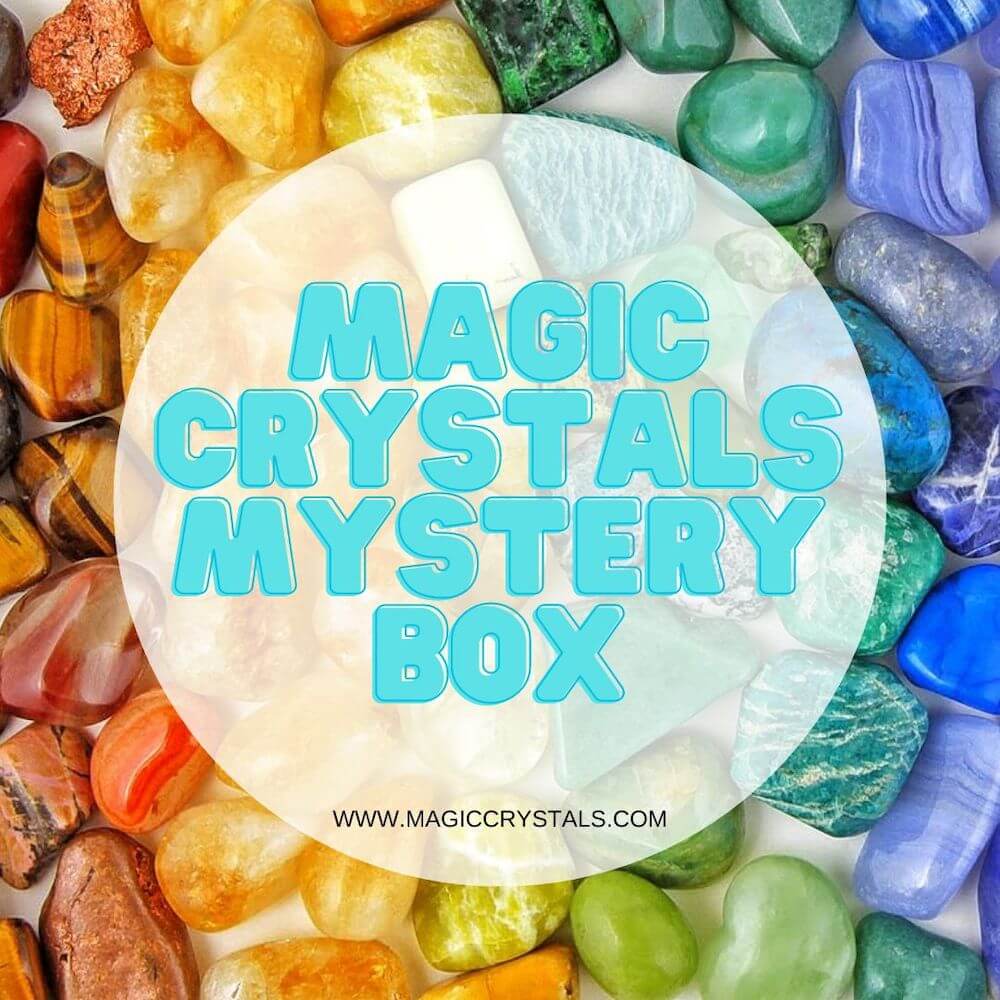MAGIC CRYSTALS MYSTERY BOX. Crystal kit MYSTERY BOX, surprise box, unique gifts, boho gift set, crystal birthday box, raw healing crystals and stones