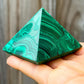 Buy Geuine Malachiter? Shop at Magic Crystals for Genuine Malachite Pyramid - Malachite Carved Pyramid - Malachite from Congo, Malachite Jewelry Box, Natural Stone Beautiful Quality Polished Malachite Box, Malachite Gemstone Box, Home Decor. malachite jewelry, malachite stone, Malachite is known as a protection stone.