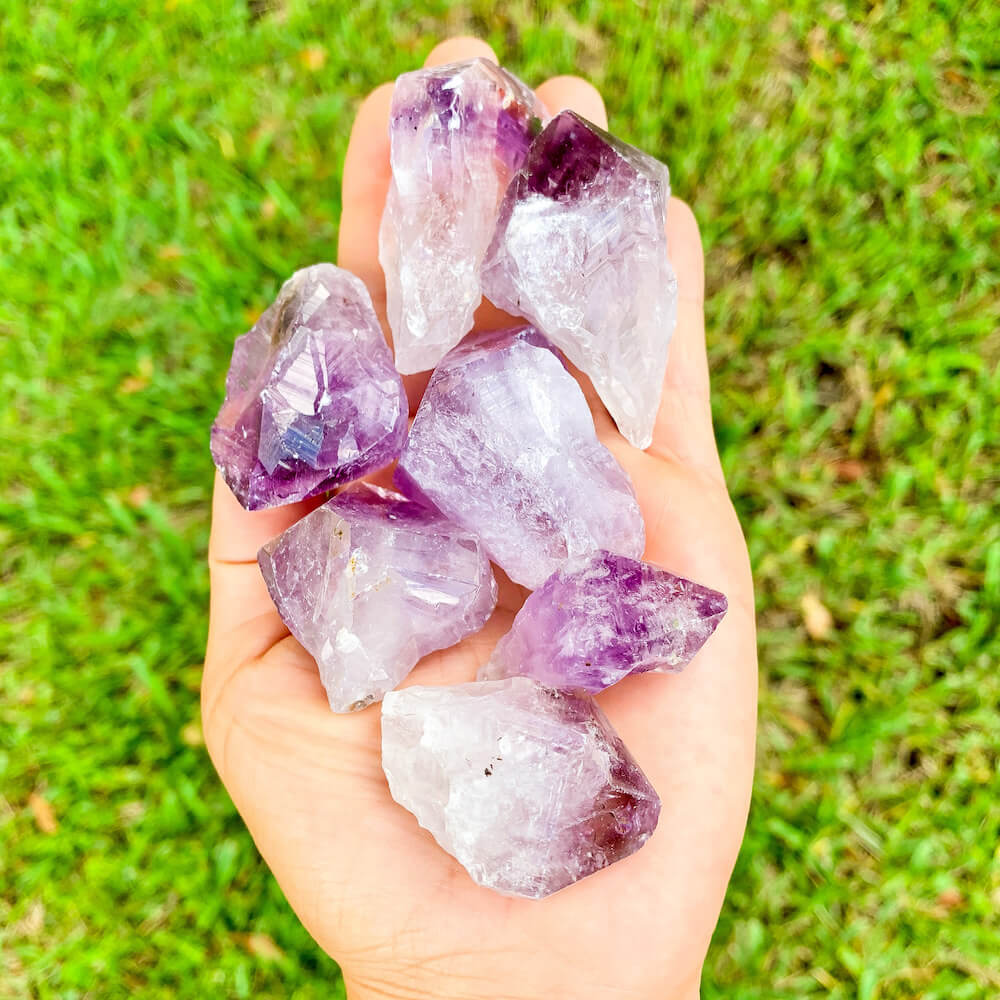 Buy at Magic Crystals Dragons Tooth Amethyst Crystals - Amethyst dog tooth. Natural Raw Amethyst Point, Healing Crystal, Meditation and Healing Tool. Natural Amethyst Gemstone for PROTECTION, PEACE, INSPIRATION. Amethyst is a stone that has been known to help with meditation.