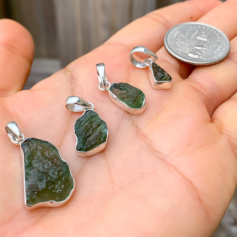 Stone Necklace Meteorite tektite jewelry Magic Crystals