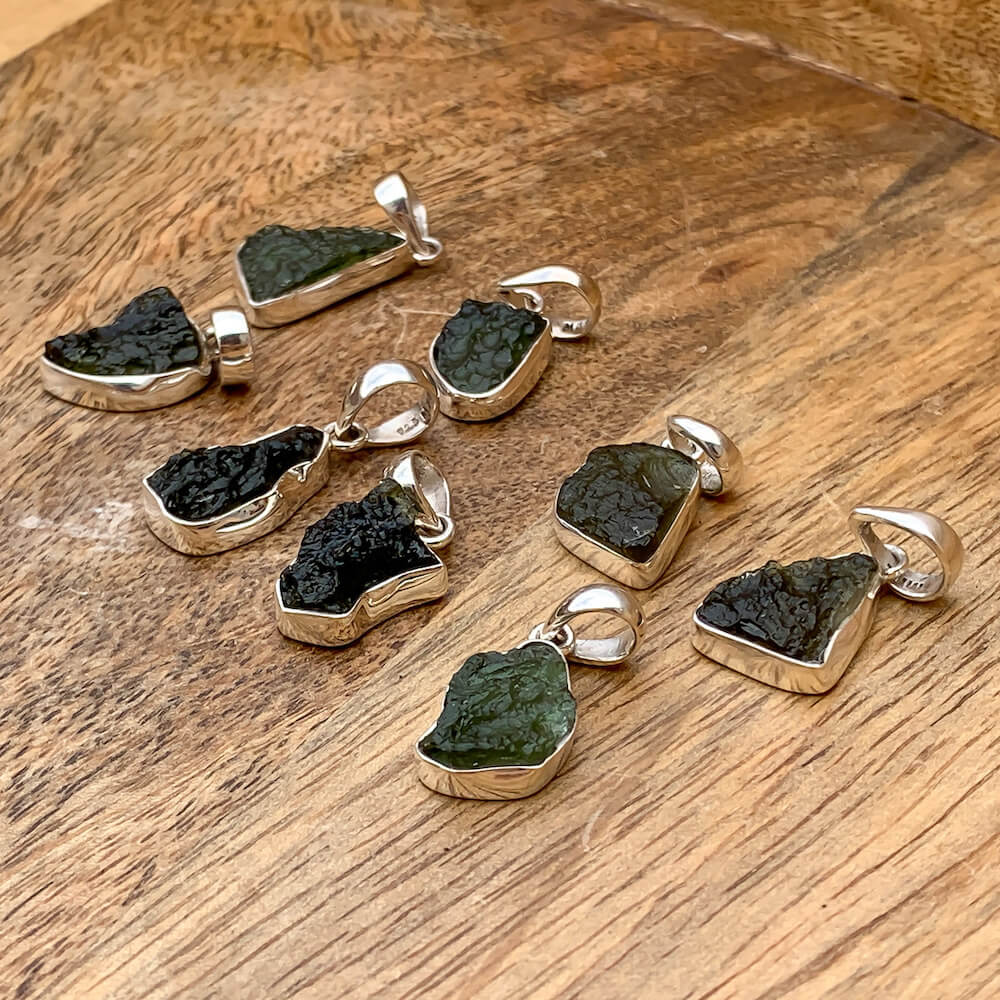Authentic Moldavite Jewelry - Meteorite Necklace - Healing Jewelry - Moldavite available. Looking for an Moldavite Necklace? Find Moldavite Meteorite tektite Necklace when you shop at Magic Crystals. Authentic Moldavite Meteorite Crystal Healing Pendant Necklace. Moldavite pendant. Shop Magic Crystals.