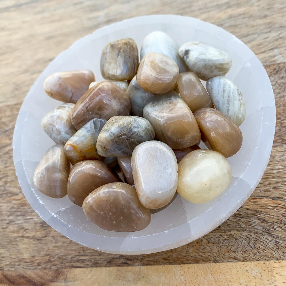 Buy Natural Moonstone Tumbled Stones | Moonstone Polished Gemstones | Bulk Crystals at Magic Crystals. A stone for “new beginnings”, Moonstone is a stone of inner growth and strength. Moonstone Healing Crystal with FREE SHIPPING available. 