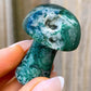 Looking for Moss Agate Crystal Mushroom? Shop Crystal Mushroom Carving, Gemstone Mushroom, Healing Crystal, Crystal Collection, Crystal Gift at Magic Crystals. Natural Moss Agate Stone. Sacral Chakra. Energy Reiki Point. Moss Agate restores vitality and stimulates creativity with FREE SHIPPING AVAILABLE.