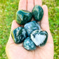 BuyMoss Agate Tumbled Stones - Choose how many stones, Singles or Bulk (Tumbled Moss Agate, Healing Crystals, Third Eye Chakra)  at Magic Crystals. Moss Agate is a soothing stone. FREE SHIPPING Crystal Gift, Constellation Gift, Gift for Friends, Gift for sister, Gift for Crystals Lovers at Magic Crystals.