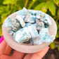 Larimar from Dominican Republic Ocean. Shop Genuine Larimar Rough stone at Magic Crystals.  Gift For Her. Larimar gemstones. Find Raw Larimar Rough Stone  - Healing Crystals and Stone - throat Chakra with FREE SHIPPING available. Unpolished Larimar. Ocean Stone