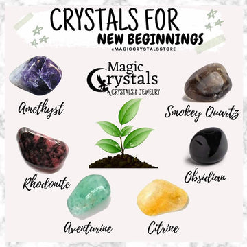 New Beginning Crystal Set Stones for New Beginnings Magic Crystals