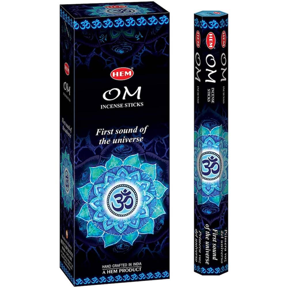 HEM OM Incense Sticks Home Scent | OM Incienso - Magic Crystals. Free Shipping Available. 6 tubes of 20 sticks, 120 sticks total. Quality Incense. Hem is known throughout the world for producing traditional incenses made from quality woods, flowers, resins, and essential oils.