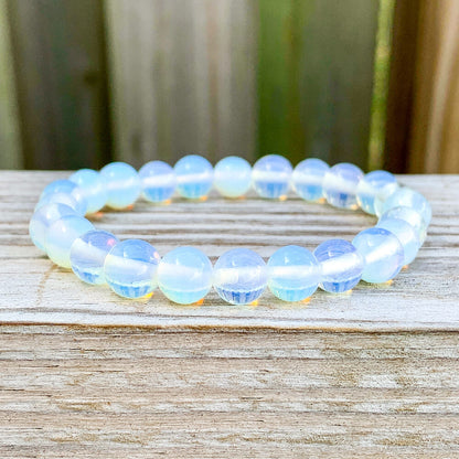 Find the best selection of opalite bracelets here at MagicCrystals.com. Opalite meaning stabilizes mood swings and helps in overcoming fatigue. Opalite bracelet, opalite crystal bracelet. 7-8 inch bracelets crystals opalite. Opal stone bracelet. Shop at Magic Crystals for Opalite Jewelry with FREE SHIPPING