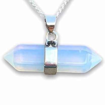 Looking for Unique Opalite jewelry? Find Opalite Necklace - Opalite Quartz Crystal Pendant - Horizontal Hexagonal Crystal Necklace - Pink Crystal Pendant - Healing Stone when you shop at Magic Crystals. Natural Opalite Crystal Healing Pendant Necklace. Mens Opalite pendant necklace. Opal Jewelry