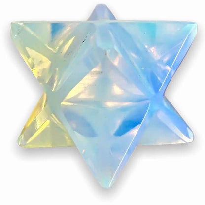 Merkaba Healing Crystals are known for activation of the Light Body merged with the Physical Body in Awakening deep Spiritual Transformation. Shop for Opalite Stone Crystal Merkaba - Sacred Geometry Star at Magic Crystals. Magiccrystals.com has Merkaba Necklace, gemstone Merkabahs, and Sacred Geometry sets