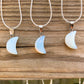 Looking for Opalite Jewelry? Find Opalite Stone Moon Pendant Necklace at Magic Crystals. Find the best selection of opalite pendants here at MagicCrystals.com Opalite stabilizes mood swings and helps in overcoming fatigue. Our Moon opalite gemstone pendant is a delightful way to enjoy the beauty and energy of crystals.