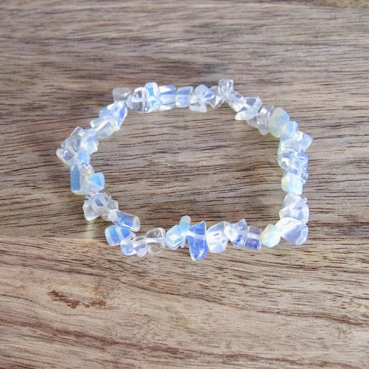 Opalite-Raw-Bracelet. Check out our Gemstone Raw Bracelet Stone - Crystal Stone Jewelry. This are the very Best and Unique Handmade items from Magic Crystals. Raw Crystal Bracelet, Gemstone bracelet, Minimalist Crystal Jewelry, Trendy Summer Jewelry, Gift for him and her. 
