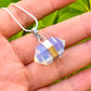 Opalite Point Stone Silver Pendant Handmade Crystal Necklace - Stone Necklace