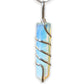 Opalite -Spiral-Wired-Wrap-Necklace. Gemstone Spiral Wrapped Pendant Necklace - MagicCrystals.com