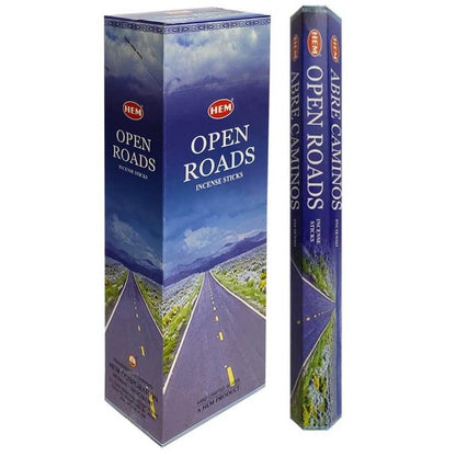 Open Road - Abre Camino Sticks 120 Sticks Box - Hem Incense at Magic Crystals. Free Shipping Available. 6 tubes of 20 sticks, 120 sticks total. Quality Incense. Hem is known throughout the world for producing traditional incenses made from quality woods, flowers, resins, and essential oils.