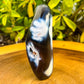 Looking for Large Orca Agate stones? Shop at our crystal shop for genuine Orca Agate Freeform - Polished Orca Agate Carving, Orca Agate at Magic Crystals. Natural Orca Agate is a powerful reminder of the ageless spirit by raising the vibration of the physical vehicle. FREE SHIPPING. Orca-Agate-Freeform-A