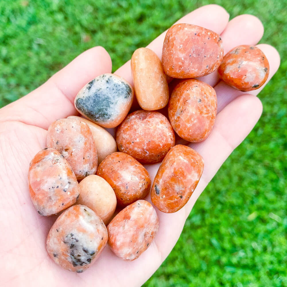 Buy Orchid Calcite Tumbled Stone? Shop at Magic Crystals  Polished Orange Calcite & Black Tourmaline Stones, Reiki Healing Crystals, Sacral Chakra, Passion, Protection | Bulk Crystals. Powerful for connecting with source energy.  FREE SHIPPING available. Orange Stone Calcite Stone.