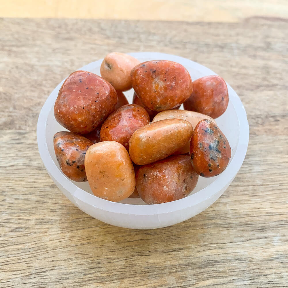 Orchid Calcite Tumbled - Orange Stone Calcite Stone | MAGIC